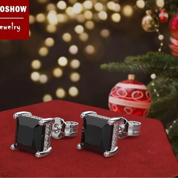 BNIB 18K white Gold Plated Sterling Silver Princess - Picture 2 of 6